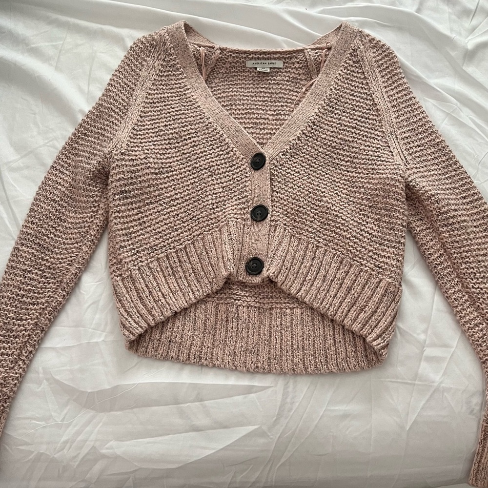 American Eagle Crop Cardigan